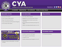 Tablet Screenshot of chantillyyouth.org